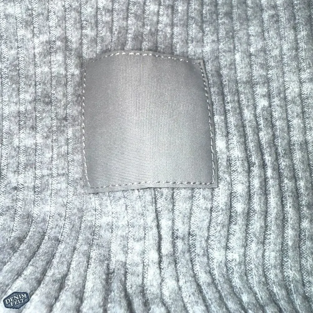 Alo Yoga Muse Hoodie Gray Cropped Ribbed Athleisure Pullover Sweatshirt Gym - Picture 12 of 15